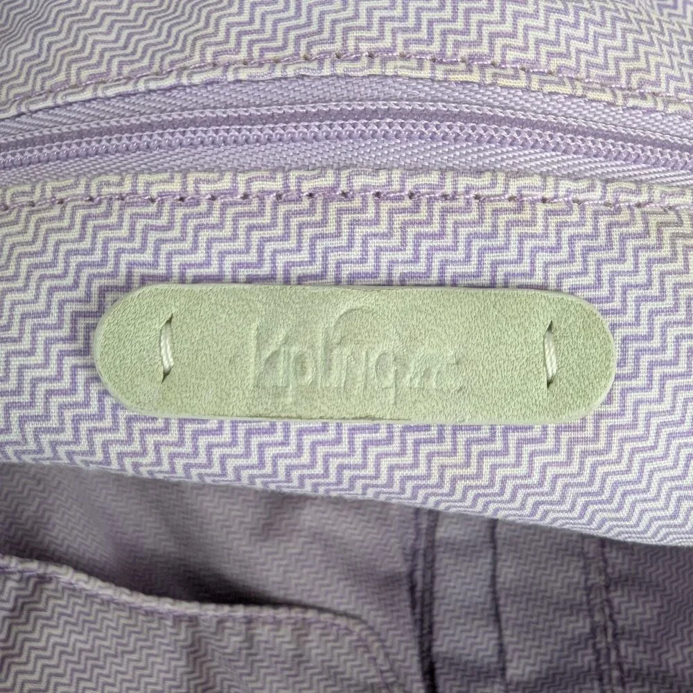 Kipling GEENA Large Shoulder Bag Purple- Good condition- Fast Ship - Picture 11 of 16
